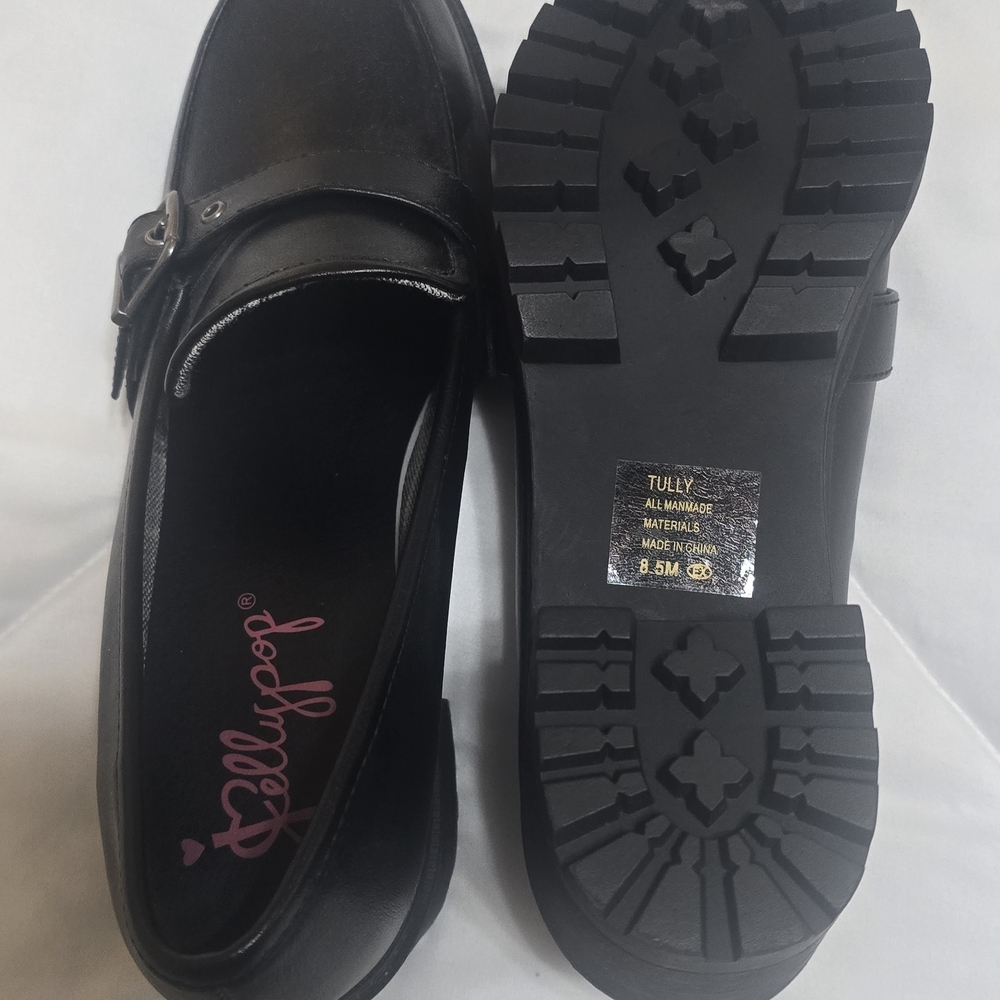 Jellypop Women's Black Loafers